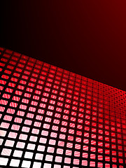 Image showing Red waveform vector background. EPS 8