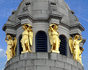 Image showing Gold statues