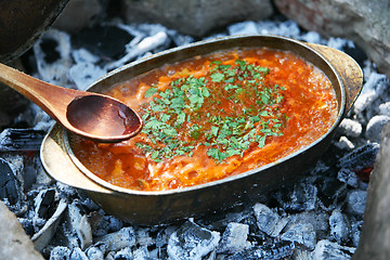 Image showing fresh vegetable soup