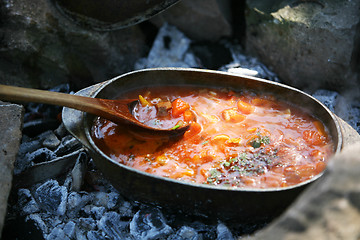 Image showing fresh vegetable soup