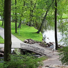 Image showing old park bridge