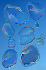 Image showing Flying bubbles