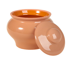 Image showing One opening ceramic pot