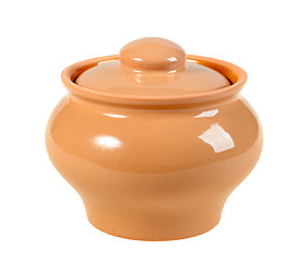 Image showing One a closed ceramic pot