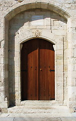Image showing The door of an old church. Katydata. Cyprus