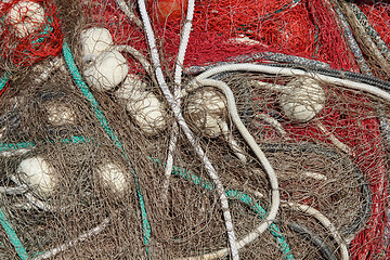 Image showing Fishing nets