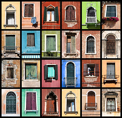 Image showing Colorful windows