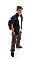 Image showing Casual dressed student teenager