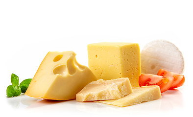 Image showing various types of cheese