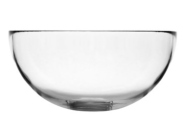 Image showing Empty glass bowl