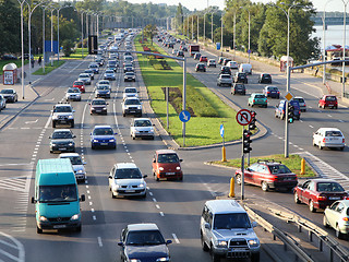 Image showing Warsaw traffic congestion