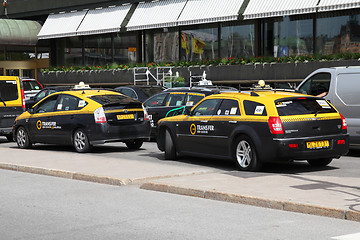 Image showing Taxis - hybrid and normal