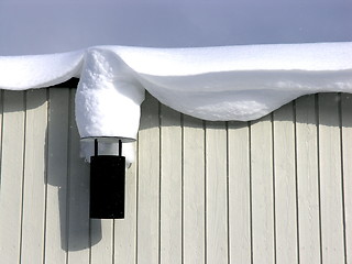 Image showing snow roof