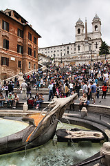 Image showing Spanish steps, Rome