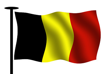 Image showing Belgian flag