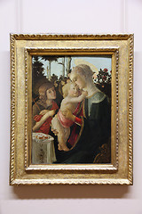 Image showing Botticelli painting in Louvre