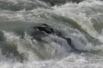 Image showing Waterfall close-up