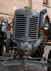 Image showing Old model of tractor, renovated to be in superb condition