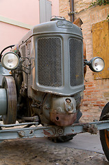 Image showing Old model of tractor, renovated to be in superb condition