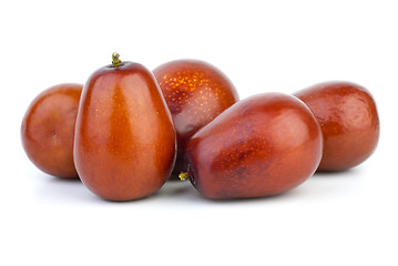 Image showing Five ripe jujube berries 