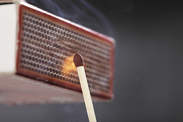 Image showing Ignition of a match