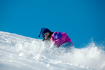 Image showing Skiing