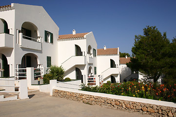 Image showing white buildings and blue sky