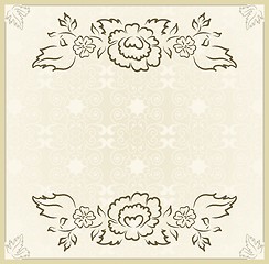 Image showing vintage design for wedding card