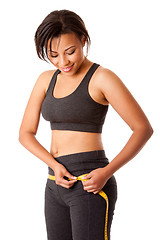 Image showing Weight conscious woman