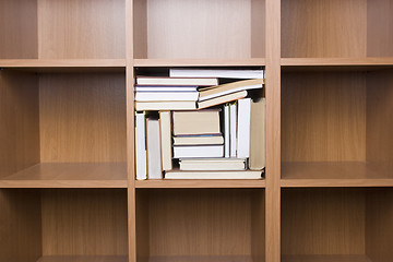 Image showing shelves of books