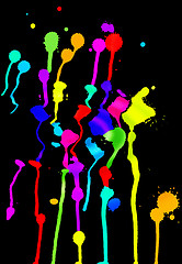 Image showing colorful blots