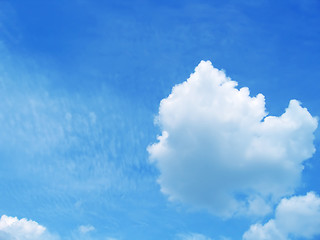 Image showing white cloud on blue sky