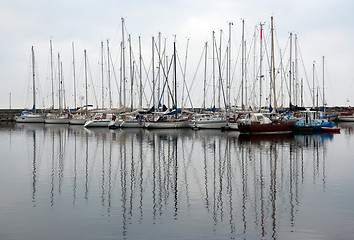 Image showing Sailboat harbour