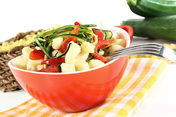 Image showing Pasta with vegetables