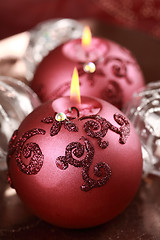 Image showing Christmas candle