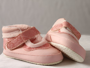 Image showing pink baby shoes