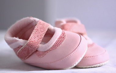 Image showing pink baby shoes
