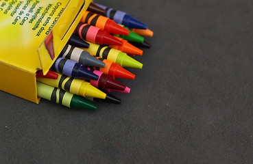 Image showing wax crayons