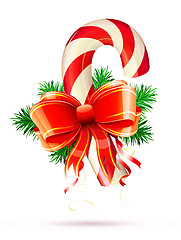 Image showing Christmas candy cane