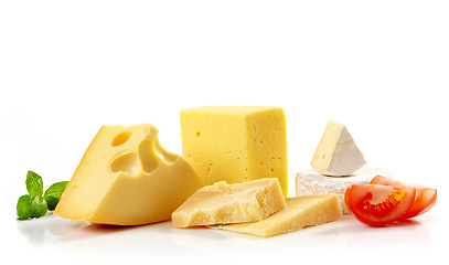 Image showing various types of cheese