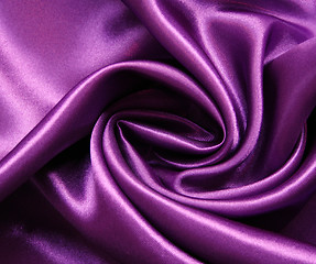 Image showing Smooth elegant lilac silk as background 