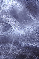 Image showing lustrous elegant blue fabric