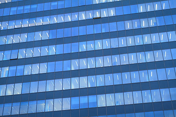 Image showing blue office windows