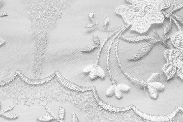 Image showing Detail of wedding dress