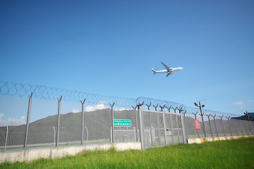 Image showing Airplane flying