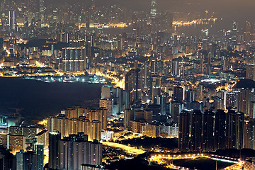 Image showing hong kong city night