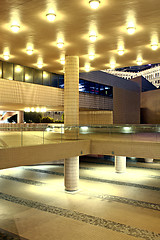 Image showing modern hall in city downtown night