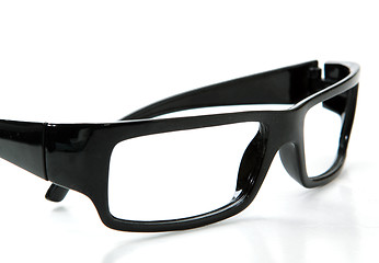 Image showing black glasses on a white background 