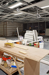 Image showing Interior construction site 