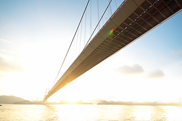 Image showing bridge at sunset moment